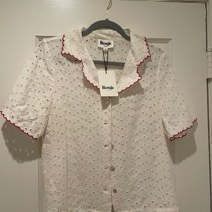 Rouje Aneth Blouse Shirt Size 36